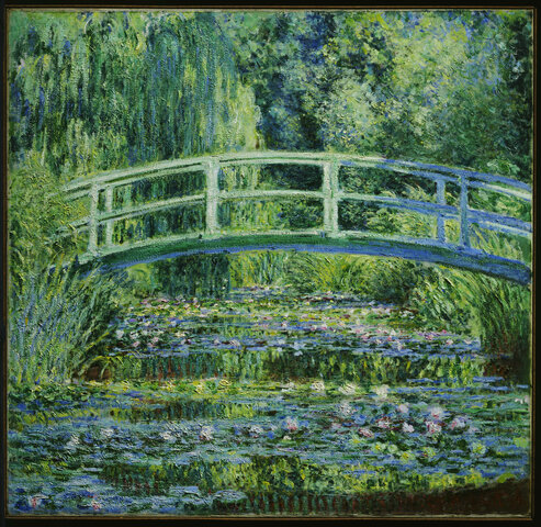 Water Lilies and Japanese Bridge