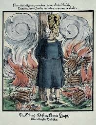 Jan Hus es quemado por hereje.