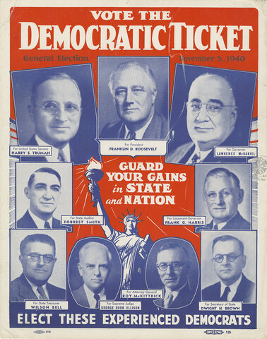 President Roosevelt was re-elected.