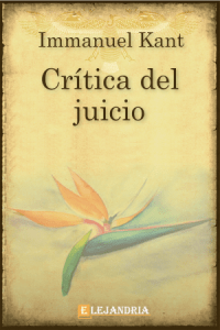 La Crítica del Juicio