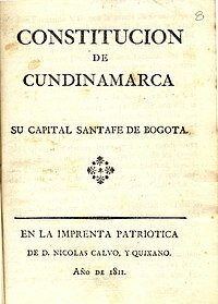 Constitucion de Cundinamarda
