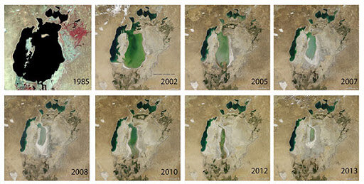 Reducción del mar Aral