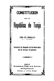 Constitución de la Republica de Tunja