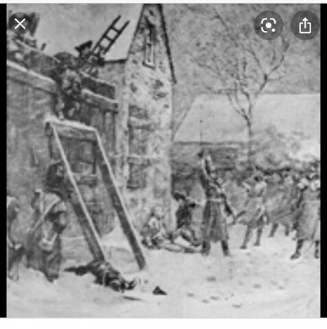 Départ des troupes révolutionnaires de la Province de Québec