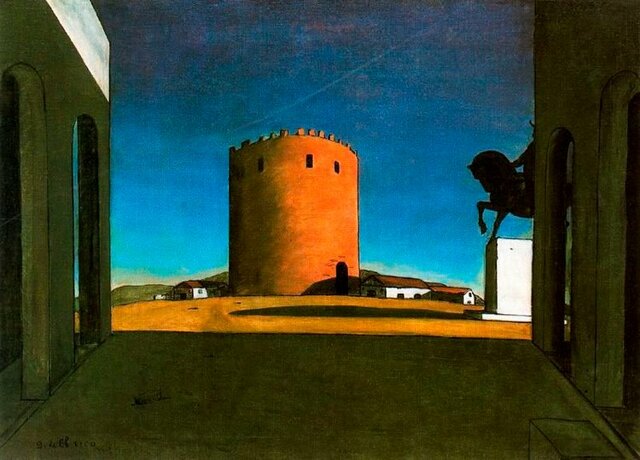 Giorgio de Chirico, The Red Tower (La tour rouge), 1913