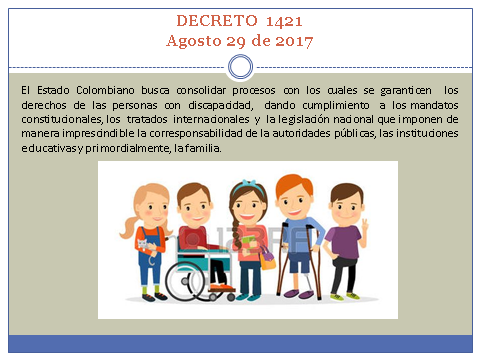 Decreto 1421 del 29 de agosto de 2017