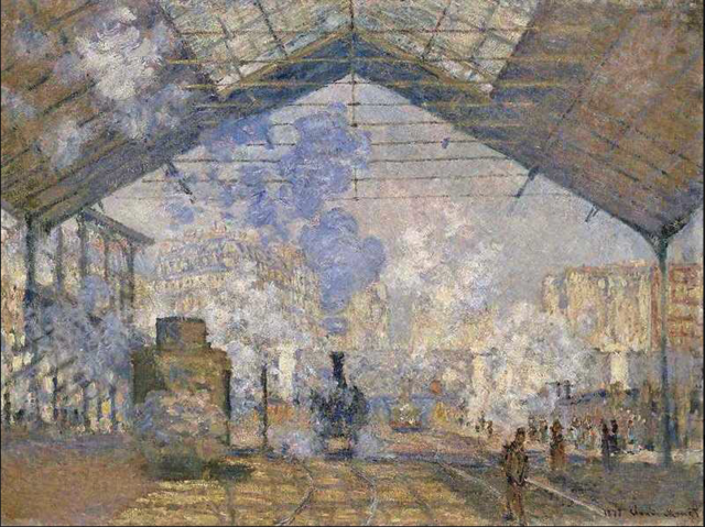 Claude Monet's Gare Saint-Lazare 1877