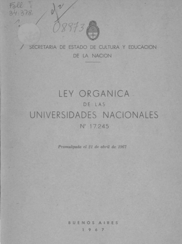 POLITIZACION, MASIFICACION Y DICTADURAS. LA REVOLUCIÓN ARGENTINA