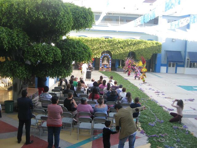 Visit of the virgin of zapopan to the school