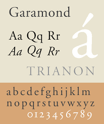 Tipografía Garamond