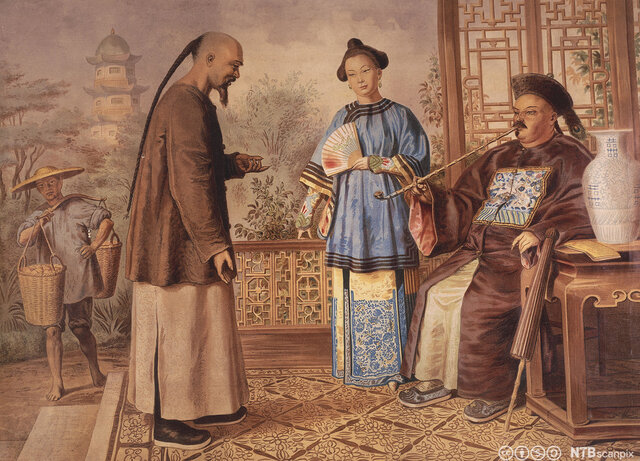 Den første primitive vaksinen blir brukt.