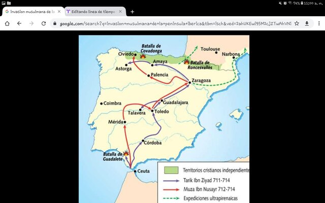 Invasión musulmana de la península ibérica