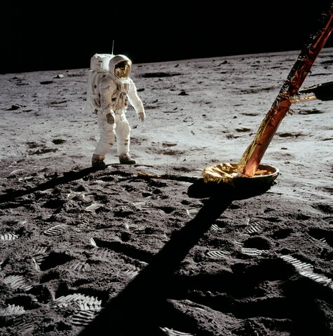Erste bemannte Mondlandung der NASA
