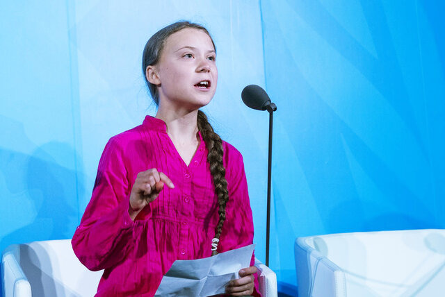 Greta Thunbergs tale til FN