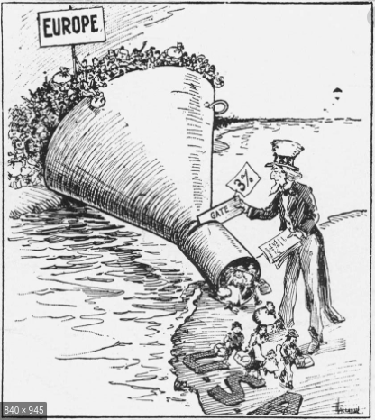 President Coolidge Restricts Immigration for Economic Purposes