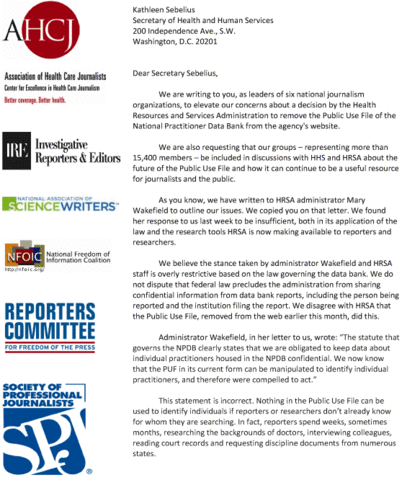 Journalists turn to Sebelius