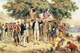 Captain James Cook landing in Australia