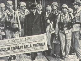 Badoglio si arrende. I tedeschi assumono immediatamente il controllo di Roma e dell'Italia settentrionale e istituiscono uno stato fantoccio Fascista guidato da Mussolini, il quale era stato liberato il 12 settembre da un commando tedesco