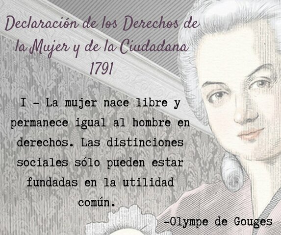 Declaración de los Derechos de la Mujer y la Ciudadana