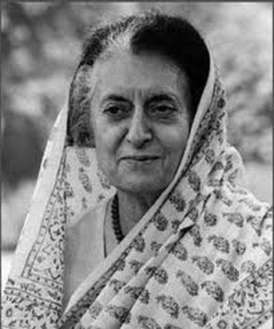 Indira Gandhi came into power