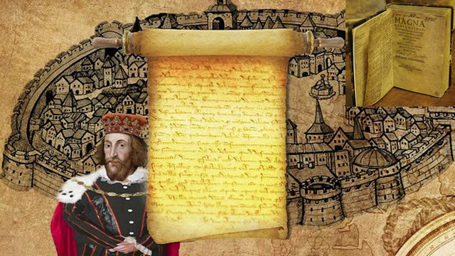 La Carta Magna, o "Gran Carta", firmada por el Rey de Inglaterra en 1215, fue un punto de inflexión en los derechos humanos.