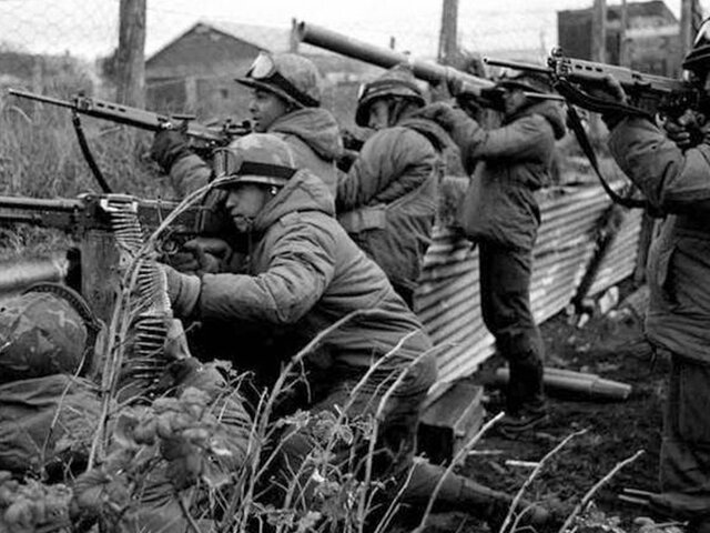 Guerra de Malvinas.