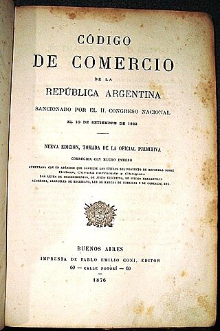 Sanción del código de comercio