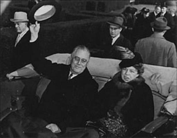 Franklin Roosevelt inaugurated