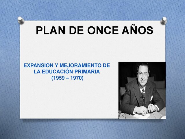 El Plan de Once años