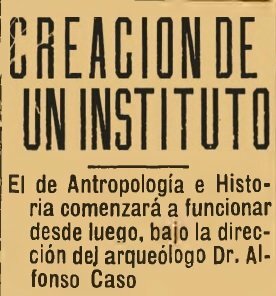 Inauguración del INAH