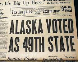 Alaska is Admitted as a State