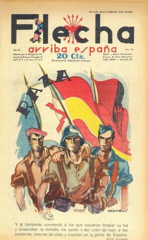 Franco promulga el día 19 el llamado Decreto de Unificación, por medio del cual crea una única formación política legal bajo su mando: FET y de las JONS.