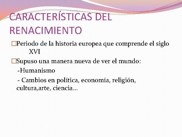 CARACTERISTICA DEL HUMANISMO RENACENTISTA