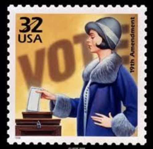 19th Amendment - Women's right to vote