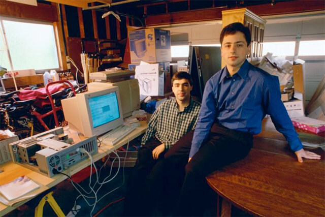Larry page y Sergey Brin 1996