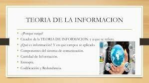 Teoria de la informacion y comunicacion