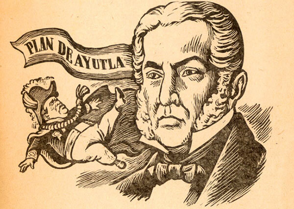 Santa Anna es exiliado.