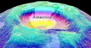 la capa de ozono en la Antártida.