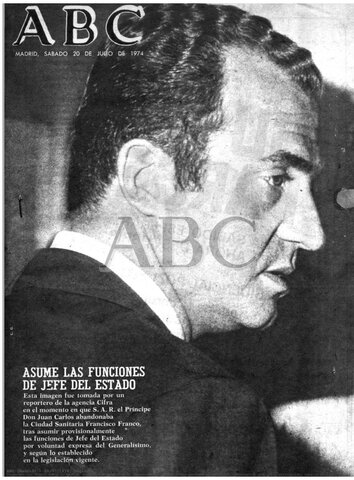 Juan Carlos de Borbón asume la jefatura del Estado