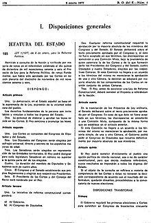 Ley de Reforma Política