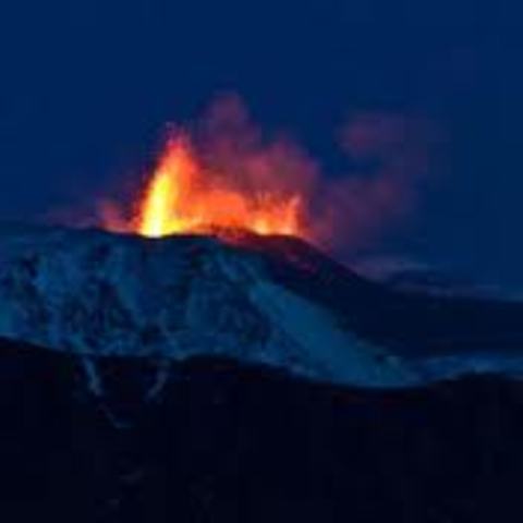 A volcano beneath Eyjafjallajökull, Iceland, began erupting