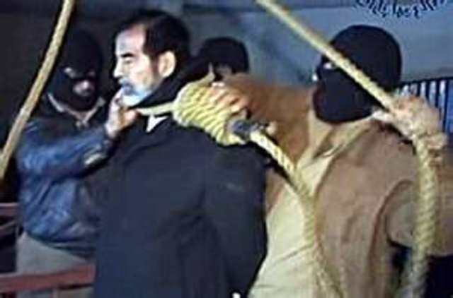Saddam Hussein is hanged in Baghdad