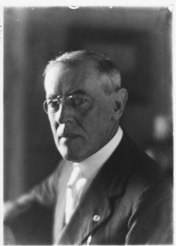 WOODROW WILSON ELECTED PRESIDENT 1ST TERM