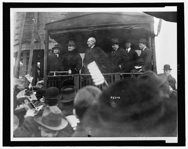 WOODROW WILSON ELECTED PRESIDENT 2ND TERM