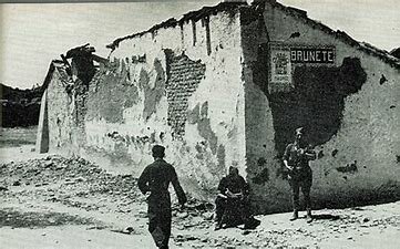 Derrota republicana en la batalla de Brunete.