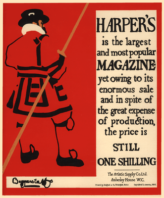 The Beggarstaffs poster for Harper’s Magazine