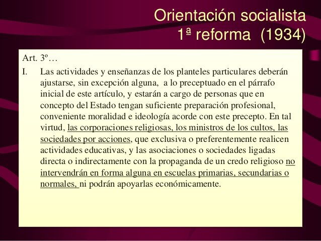 Primera reforma del Articulo 3 Constitucional