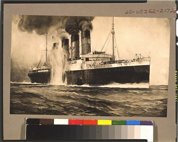 GERMANY SINKS THE R.M.S. LUSITANIA