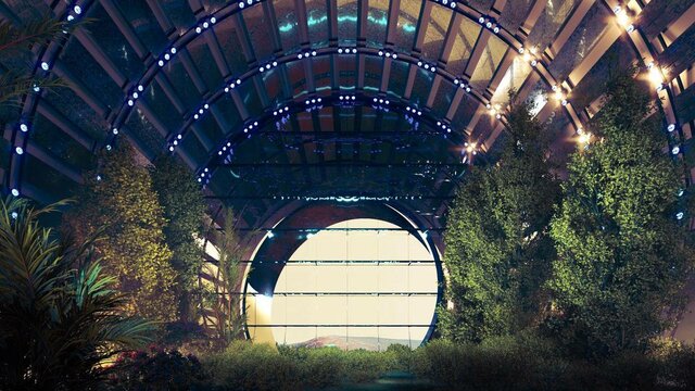 Ciudad sostenible en Marte