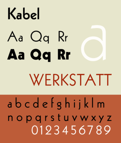Leichte Kabel Typeface